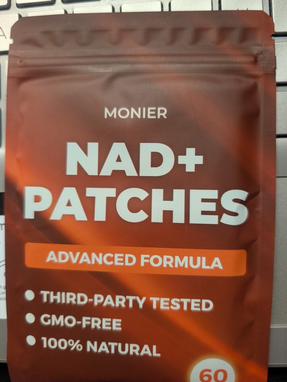 60 Monier Nad+ Advanced Formula Nad Patch Energy Healthy Aging-w/ Coq10 exp 7/27